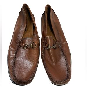 Studio Infinite cognac Dalton Leather loafer horse bit US size 12 made in Brazil